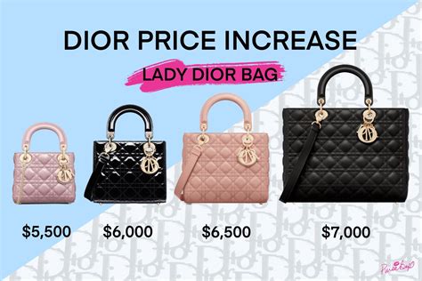 is dior increase price|Dior purses price increase.